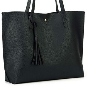 Black tote bag